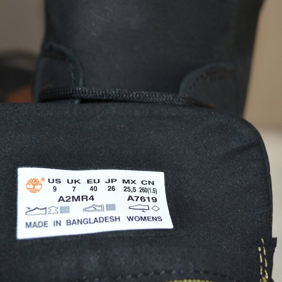 Timberland Lana Point Lace Up Chunky Heel Suede Leather Womens 9 Ankle Bootie - Picture 7 of 8